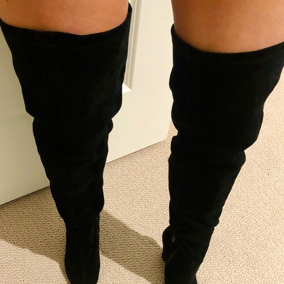 Raye: Rodeo Boot (OVER THE KNEE) black suede - Picture 12 of 13